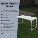 Aluminium Folding Table 120cm Portable Indoor Outdoor Picnic Party Camping Tables - RnR Galore