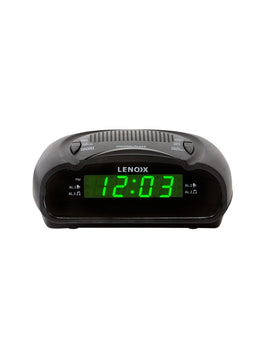 AM/FM Alarm Clock & Radio w/ Green LED Time Numbering - RnR Galore