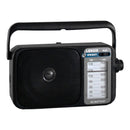 AM/FM Mantle Radio (Black) Battery Operated, w/ Bandwidth 540 - 1600 - RnR Galore