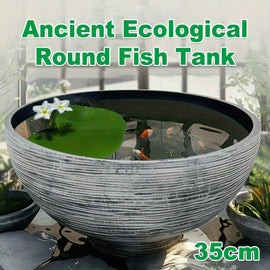 Ancient Fish Tank Lotus Flower Pot Water Lily Bowl Garden Decorative Planter - RnR Galore