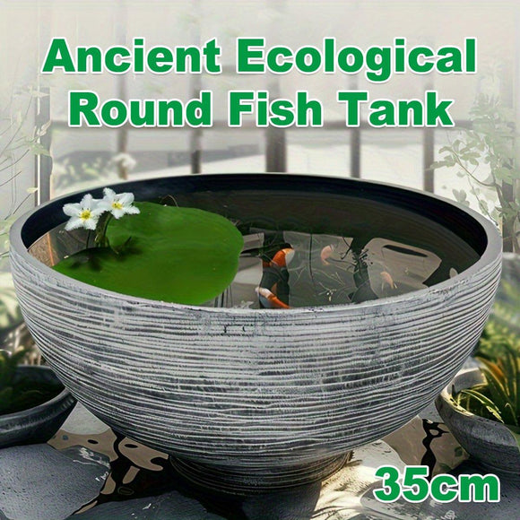 Ancient Fish Tank Lotus Flower Pot Water Lily Bowl Garden Decorative Planter - RnR Galore