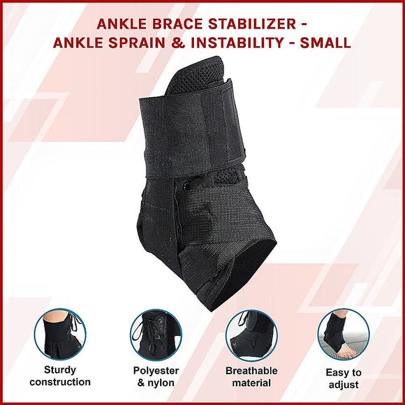 Ankle Brace Stabilizer - Ankle sprain & instability - SMALL - RnR Galore