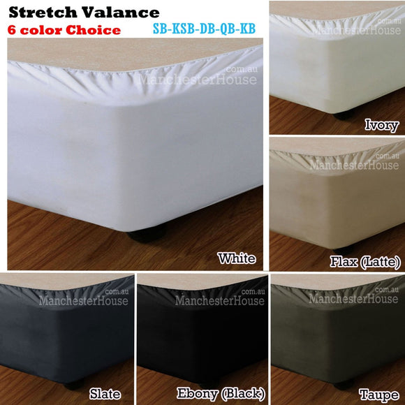 Apartmento Stretch Valance Slate LONG SINGLE - RnR Galore