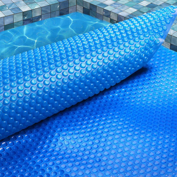 Aqua Buddy Pool Cover 9.5x5m 400 Micron Swimming Pool Solar Blanket Blue Silver - RnR Galore