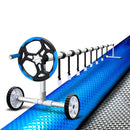 Aquabuddy Pool Cover 500 Micron 10.5x4.2m Swimming Pool Solar Blanket 5.5m Blue Roller - RnR Galore