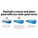 Aquabuddy Pool Cover 500 Micron 10x4m Swimming Pool Solar Blanket Blue Silver - RnR Galore