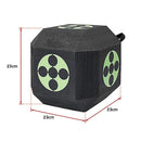 Archery 3D Dice Target Cube Reusable 18 Sides 23CM Self Healing XPE Foam Target - RnR Galore