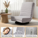 Ariss Swivel Floor Chair 360 Adjustable Foldable Lounge Seat Floor Sofa Chair Grey - RnR Galore