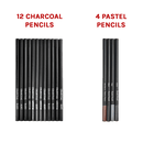 Art Sketch Pencils Oil Drawing Colouring Graphite Charcoal Pencil Set 72pcs/set - RnR Galore