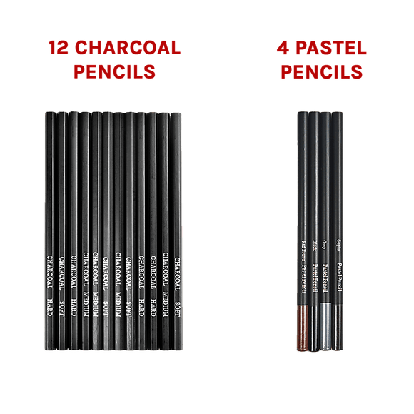 Art Sketch Pencils Oil Drawing Colouring Graphite Charcoal Pencil Set 72pcs/set - RnR Galore