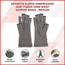 Arthritis Gloves Compression Joint Finger Hand Wrist Support Brace - Medium - RnR Galore