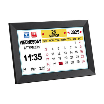 Artiss 10" Digital Day Clock Alarm Calendar Dementia Date Week Desk Clocks Black - RnR Galore