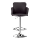 Artiss 1x Leather Bar Stools Swivel Adjustable Gas Lift PU Counter Chairs Brown - RnR Galore