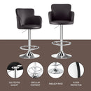 Artiss 1x Leather Bar Stools Swivel Adjustable Gas Lift PU Counter Chairs Brown - RnR Galore