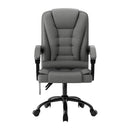 Artiss 2 Point Massage Office Chair Fabric Black - RnR Galore
