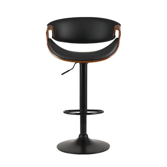 Artiss 2x Bar Stools Gas Lift Leather w/Armrest - RnR Galore