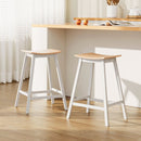 Artiss 2x Bar Stools Wooden Chairs Oak - RnR Galore