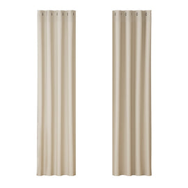 Artiss 2X Blockout Curtains Eyelet 140x230cm Beige - RnR Galore