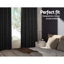 Artiss 2X Blockout Curtains Eyelet 240x230cm Black - RnR Galore