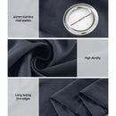 Artiss 2X Blockout Curtains Eyelet 300x230cm Charcoal - RnR Galore