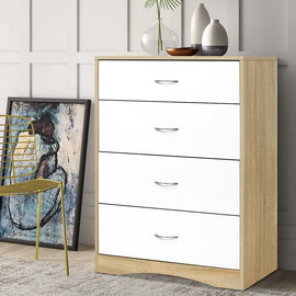 Artiss 4 Chest of Drawers - BURL - RnR Galore