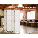 Artiss 4 Panel Room Divider Screen Privacy Timber Foldable Dividers Stand White - RnR Galore