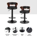 Artiss 4x Bar Stools Gas Lift Faux Leather - RnR Galore