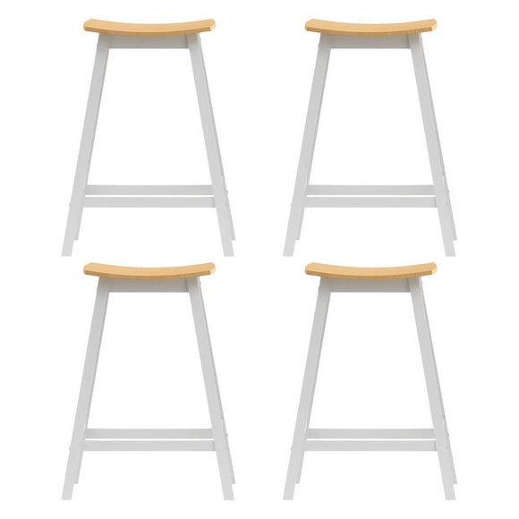 Artiss 4x Bar Stools Wooden Chairs Oak - RnR Galore