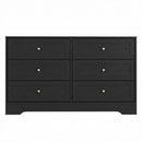 Artiss 6 Chest of Drawers Tallboy Cabinet - LEIF Black - RnR Galore