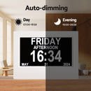 Artiss 7" Digital Day Clock Calendar Alarm White - RnR Galore