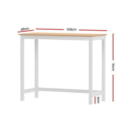 Artiss Ari Bar Table 108CM Rectangular - RnR Galore