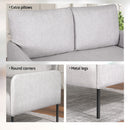 Artiss Armchair 2 - Seater Sofa Pillow Linen Grey - RnR Galore