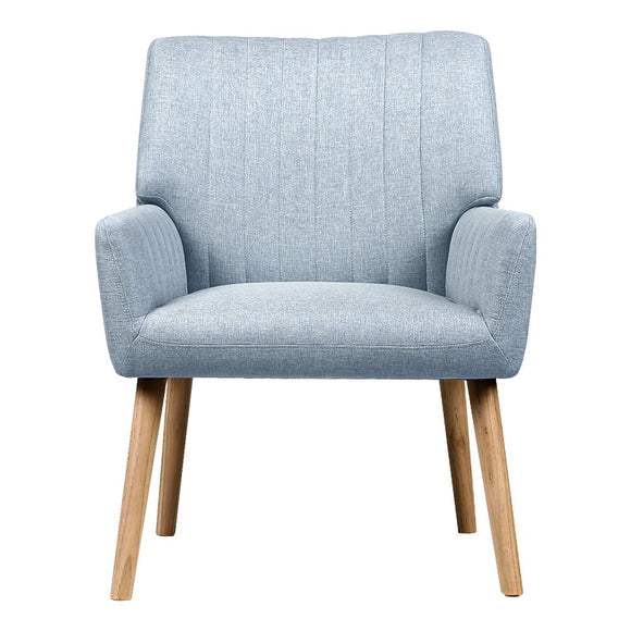 Artiss Armchair Fabric Blue Grey Sebastini - RnR Galore