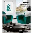 Artiss Armchair Green Velvet Caroline - RnR Galore