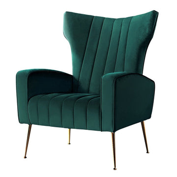 Artiss Armchair Green Velvet Kate - RnR Galore