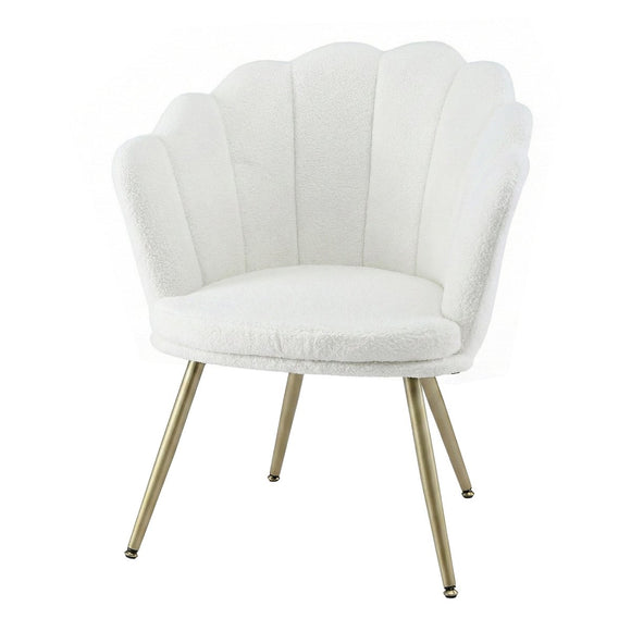 Artiss Armchair Teddy Fleece White Callista - RnR Galore