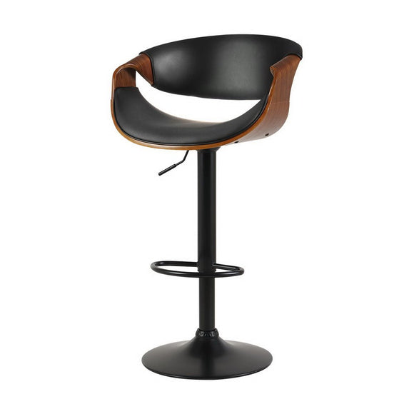 Artiss Bar Stools Gas Lift Leather w/Armrest - RnR Galore
