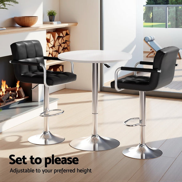 Artiss Bar Table and Stools Set Dining Desk Kitchen Chairs Cafe Pub - RnR Galore