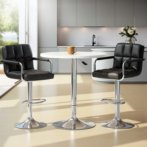 Artiss Bar Table and Stools Set Dining Desk Kitchen Chairs Cafe Pub - RnR Galore