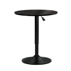 Artiss Bar Table Gas Lift Round Black - RnR Galore