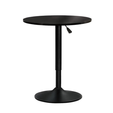 Artiss Bar Table Gas Lift Round Black - RnR Galore