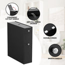 Artiss Bathroom Storage Cabinet Toilet Slim Tissue Box Caddy Holder Side Wooden Black - RnR Galore