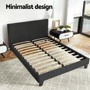 Artiss Bed Frame Double Size Charcoal NEO - RnR Galore