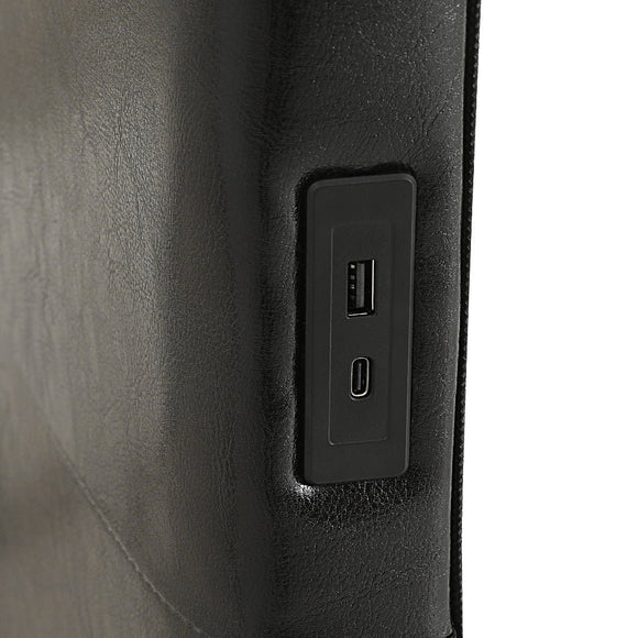 Artiss Bed Frame Double Size LED Black RAVI - RnR Galore