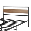 Artiss Bed Frame Double Size Metal Base Mattress Platform Foundation Black DREW - RnR Galore