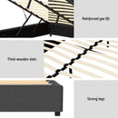 Artiss Bed Frame Double Size Velvet Grey FION - RnR Galore