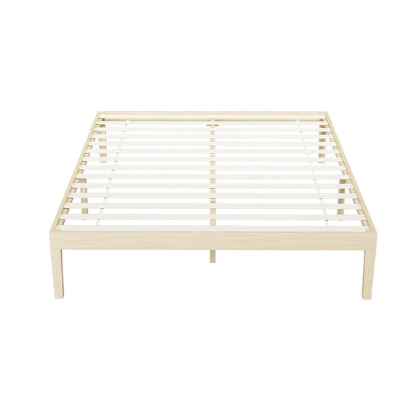 Artiss Bed Frame Double Size Wooden Base Mattress Platform Timber Pine BRUNO - RnR Galore