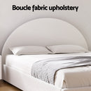 Artiss Bed Frame Gas Lift Strorage Beds Base Platform Boucle Fabric Queen ELLA - RnR Galore