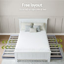 Artiss Bed Frame King Single and Bookshelf - RnR Galore