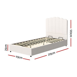 Artiss Bed Frame King Single Size Boucle FION - RnR Galore